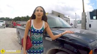 Spicy Latina fucks a big dick to free her car